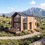 Kırsal alan inşaat taahhüt projeleri için modern tiny house ve prefabrik yapı tasarımı